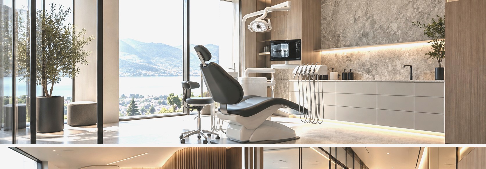 Architekturvisualisierung einer hochwertigen Dentalpraxis